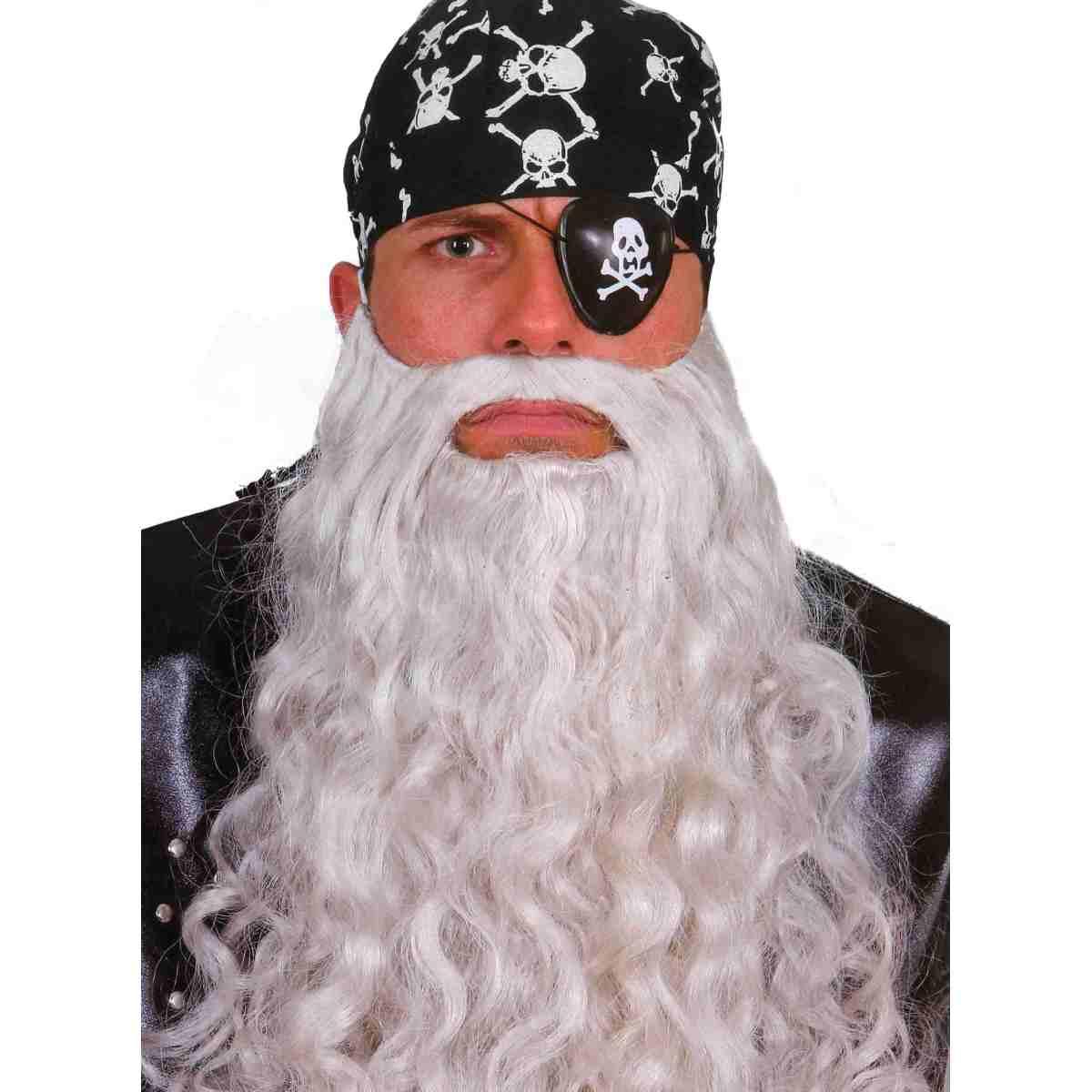 Barba riccia grigia chiara