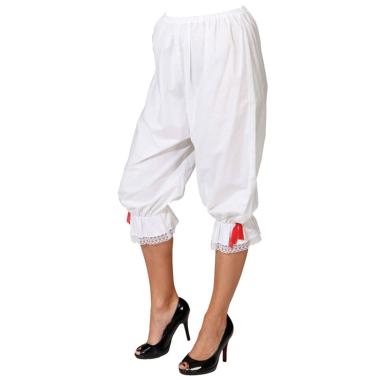 Pantaloni mutandoni 3 4 bianchi corti