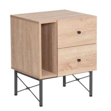 Comodino legno arcadia 2 cassetti 1 vano 45 x 40 x 60 cm
