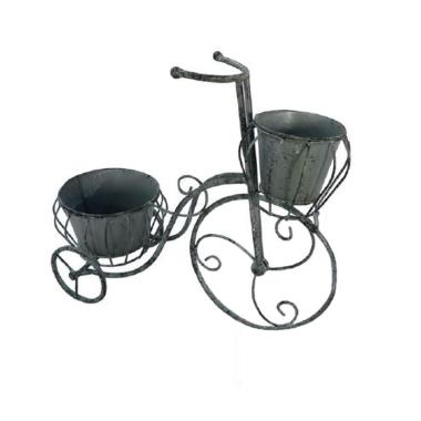 Portavaso metallo bici 2 posti 49 x 19 x 39 cm