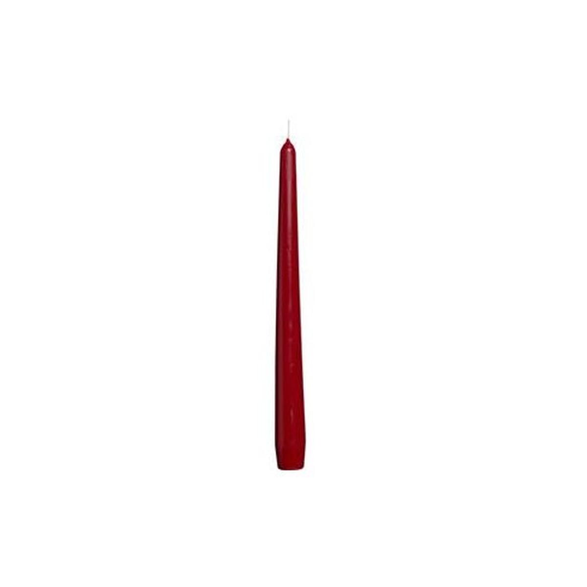 Candela conica rossa 22 cm