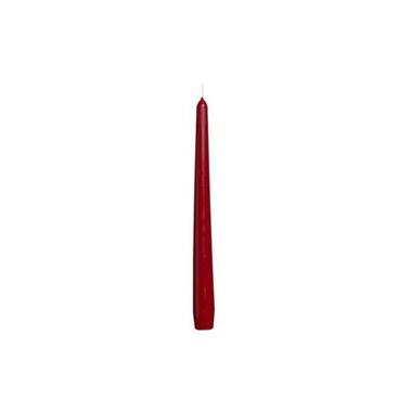 Candela conica rossa 22 cm