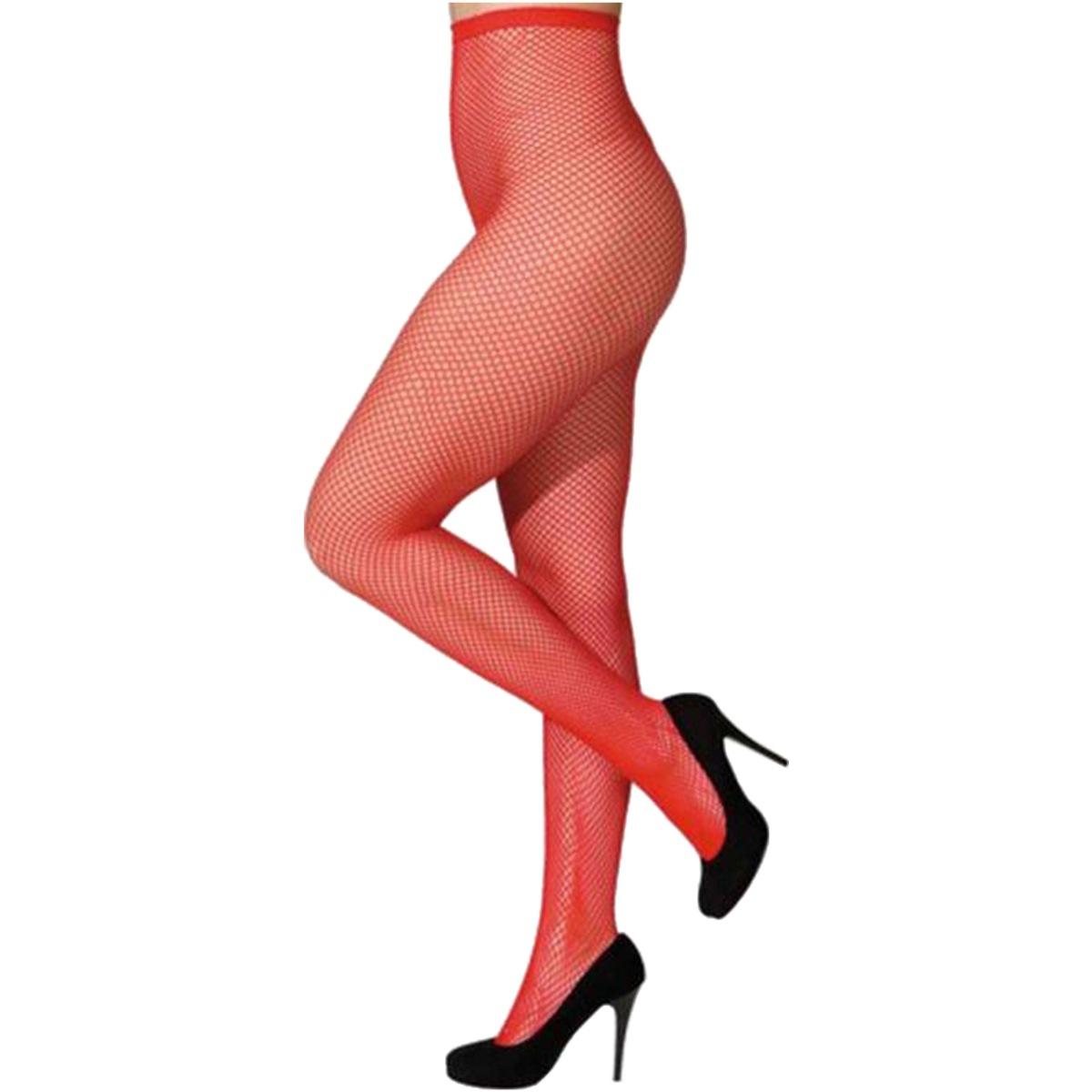 Collant rete piccola rosse modello a