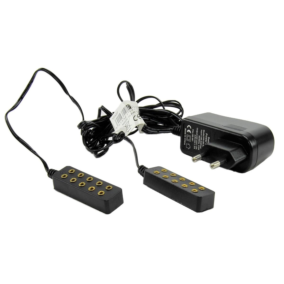 Trasformatore presepe 220v 0 5 nero 5 prese fisse 5 tremolanti 3 5 modello a