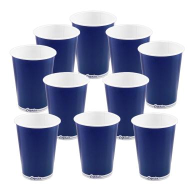 Bicchiere carta blu cc 200 10 pz