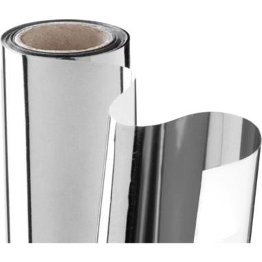 Carta regalo natale rotolo argent metal 70 x 150 cm