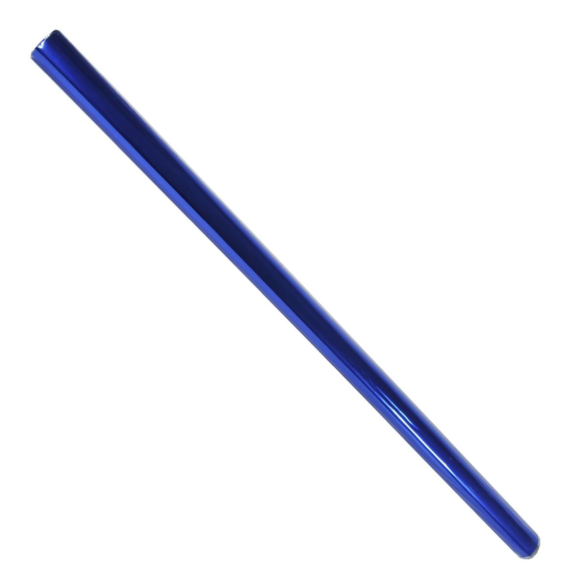 Carta regalo natale rotolo blu metal 70 x 150 cm
