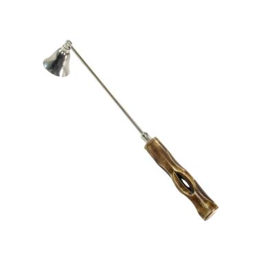 Spegnicandela cappuccio manico osso 33 cm