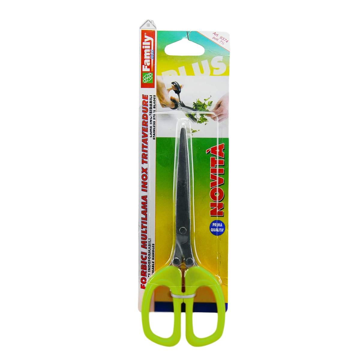 Forbici Multilama Tritaverdure cm.19 2 Colori | Coltellerie Paolucci