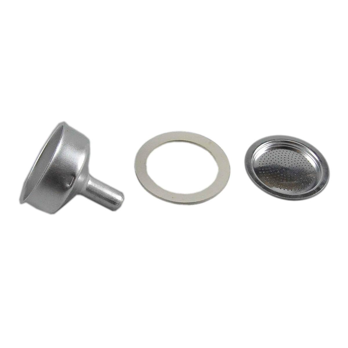 Guarnizione Moka Caffè 2 Tazza pz.3 con Filtro Imbuto | M2 Store