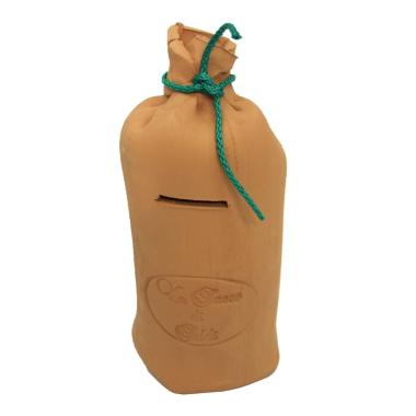 Salvadanaio terracotta sacco 30 cm