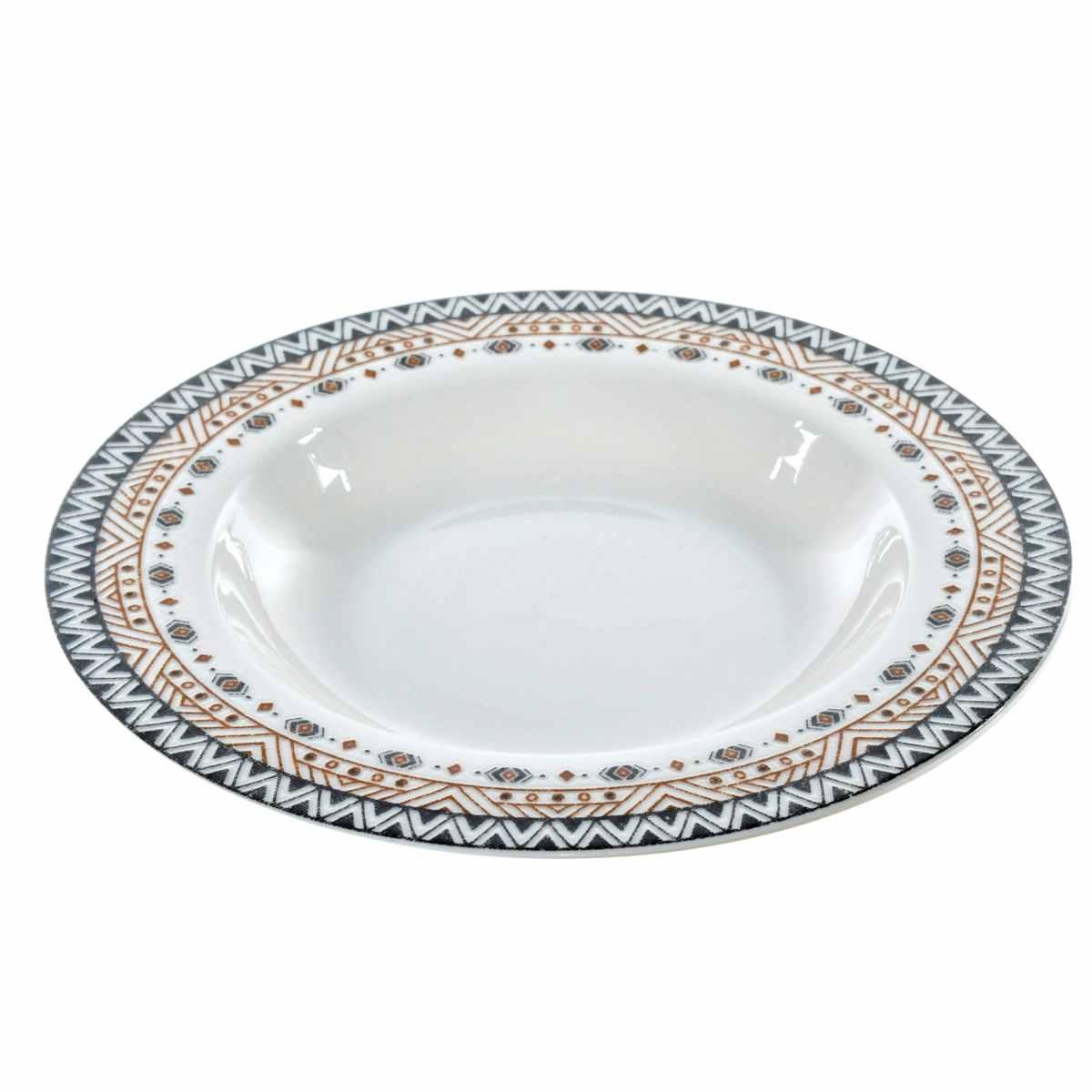 Piatti Tavola Set pz.6 Porcellana Fade Fondo cm.Ø21 Mandala | Fade