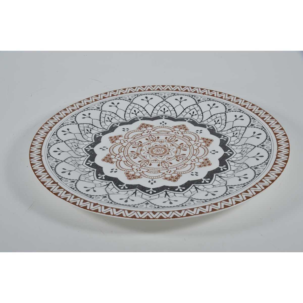 Piatto Tavola Porcellana Fade Piano cm.Ø31 Mandala | Fade