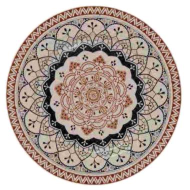 Piatto Tavola Porcellana Fade Piano cm.Ø31 Mandala | Fade