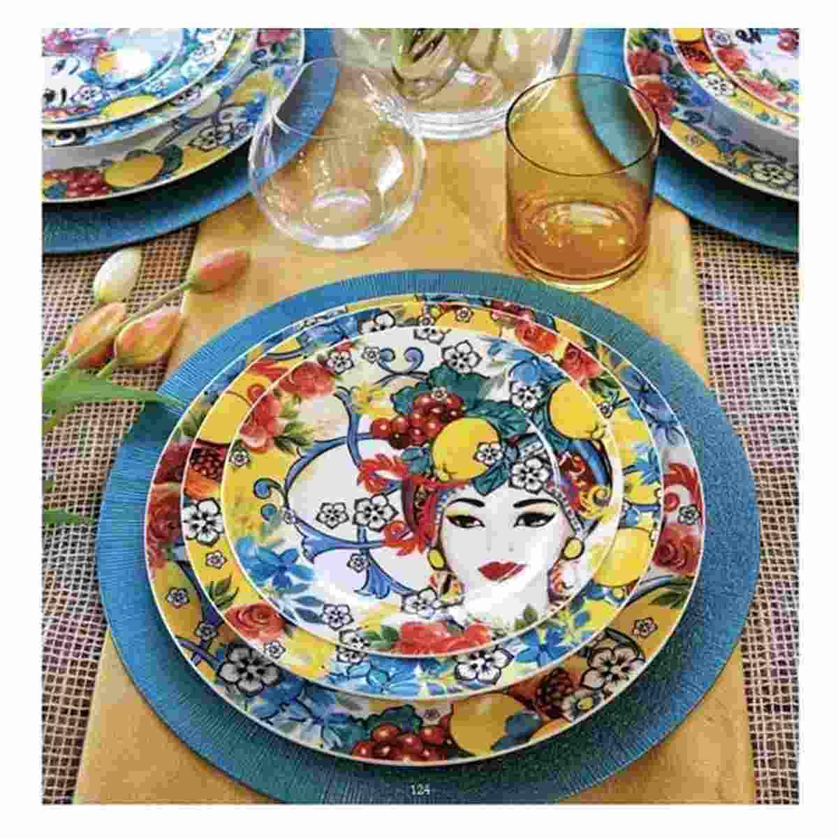 Piatti Tavola Set pz.6 Porcellana Fade Fondo cm.Ø23 Isabell | M2 Store