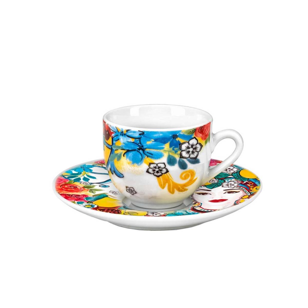 Tazzine Caffè Set pz.6 Porcellana Isabella | Fade