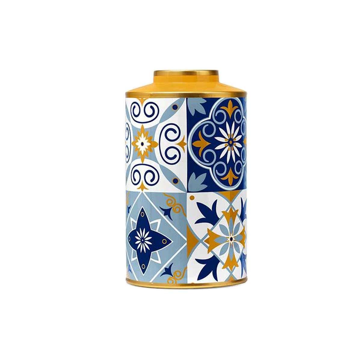 Vaso porcellana alhambra cilindrico 20 x 38 cm