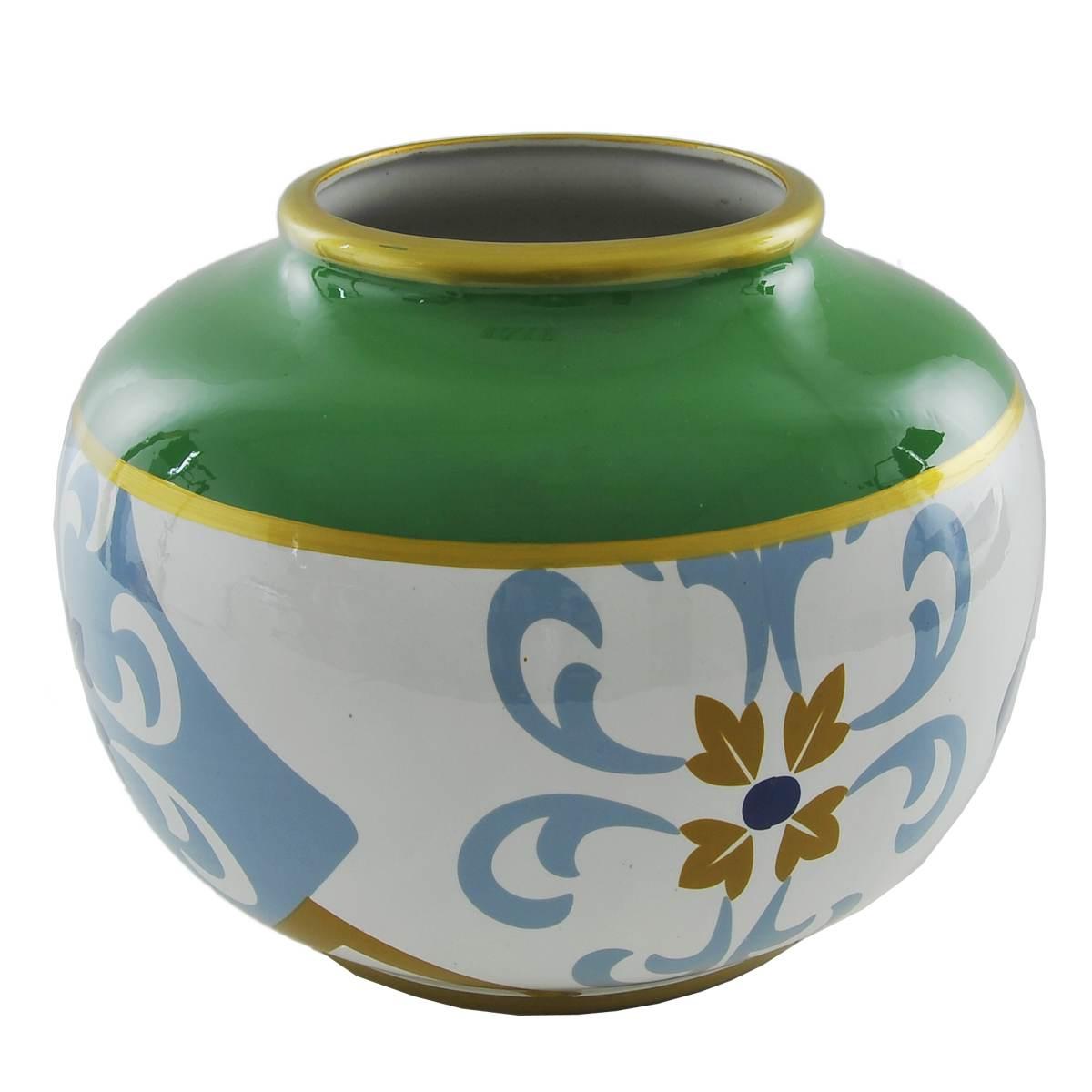 Vaso porcellana alhambra bombato 26 x 19 cm