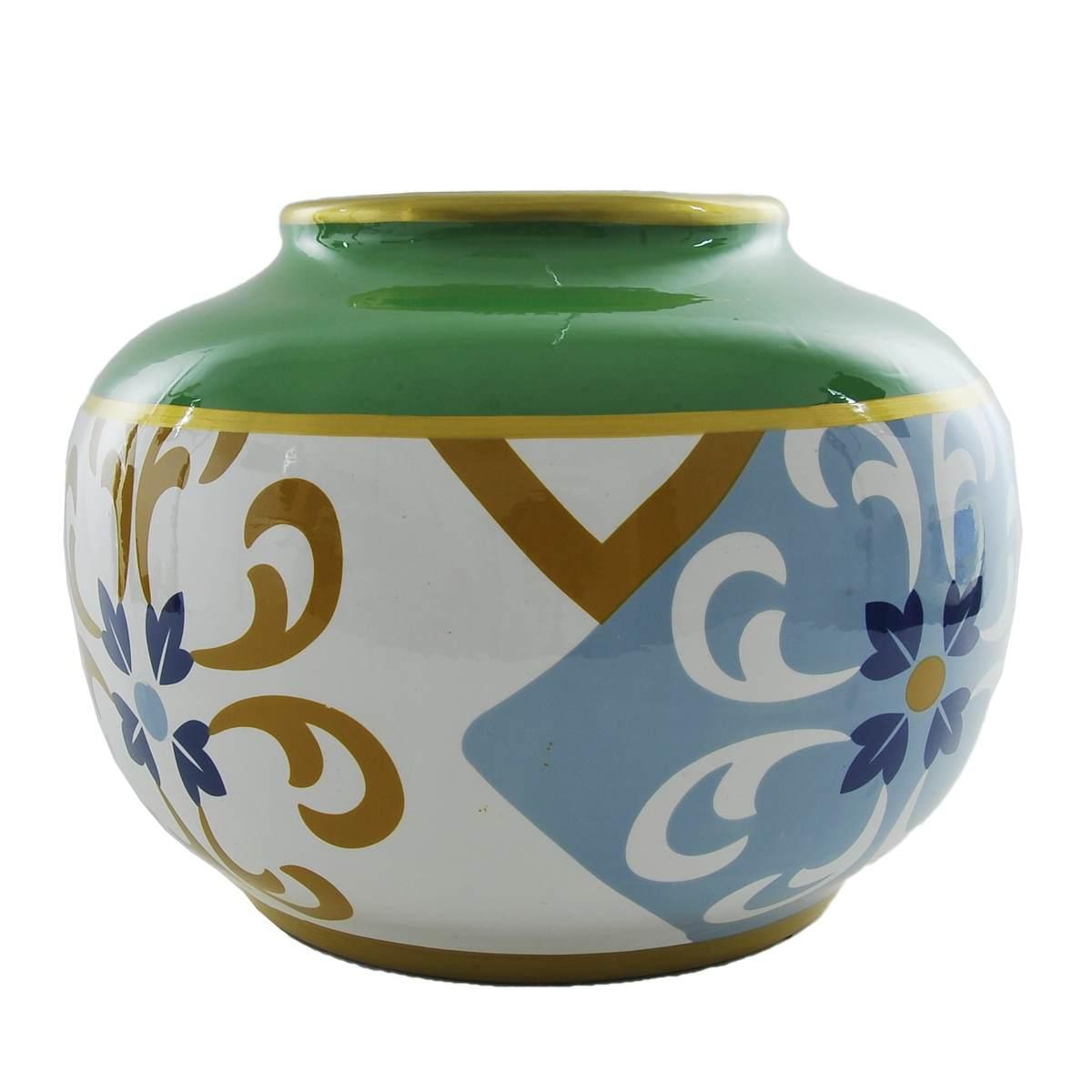 Vaso porcellana alhambra bombato 26 x 19 cm
