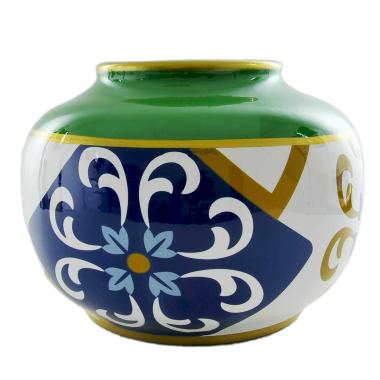Vaso porcellana alhambra bombato 26 x 19 cm