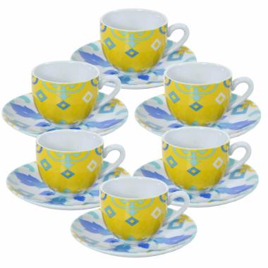 Tazzine Caffè Set pz.6 Porcellana Erice | Fade