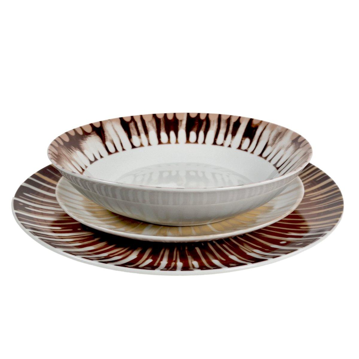 Piatti Servizio Tavola Set pz.18 Porcellana Fade Abaca | Fade