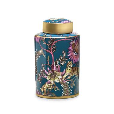 Vaso porcellana labuan coperchio 18 x 30 cm