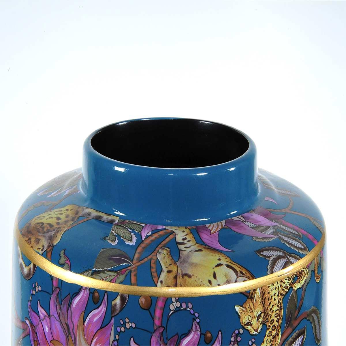 Vaso porcellana labuan coperchio 20 x 40 cm