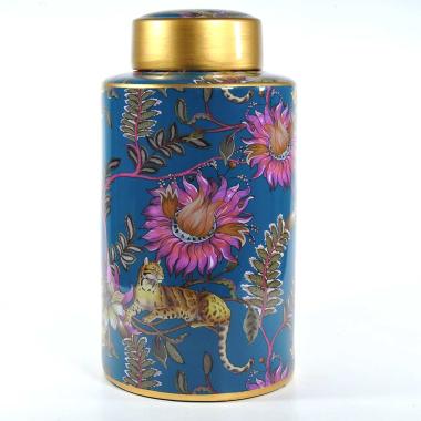 Vaso porcellana labuan coperchio 20 x 40 cm