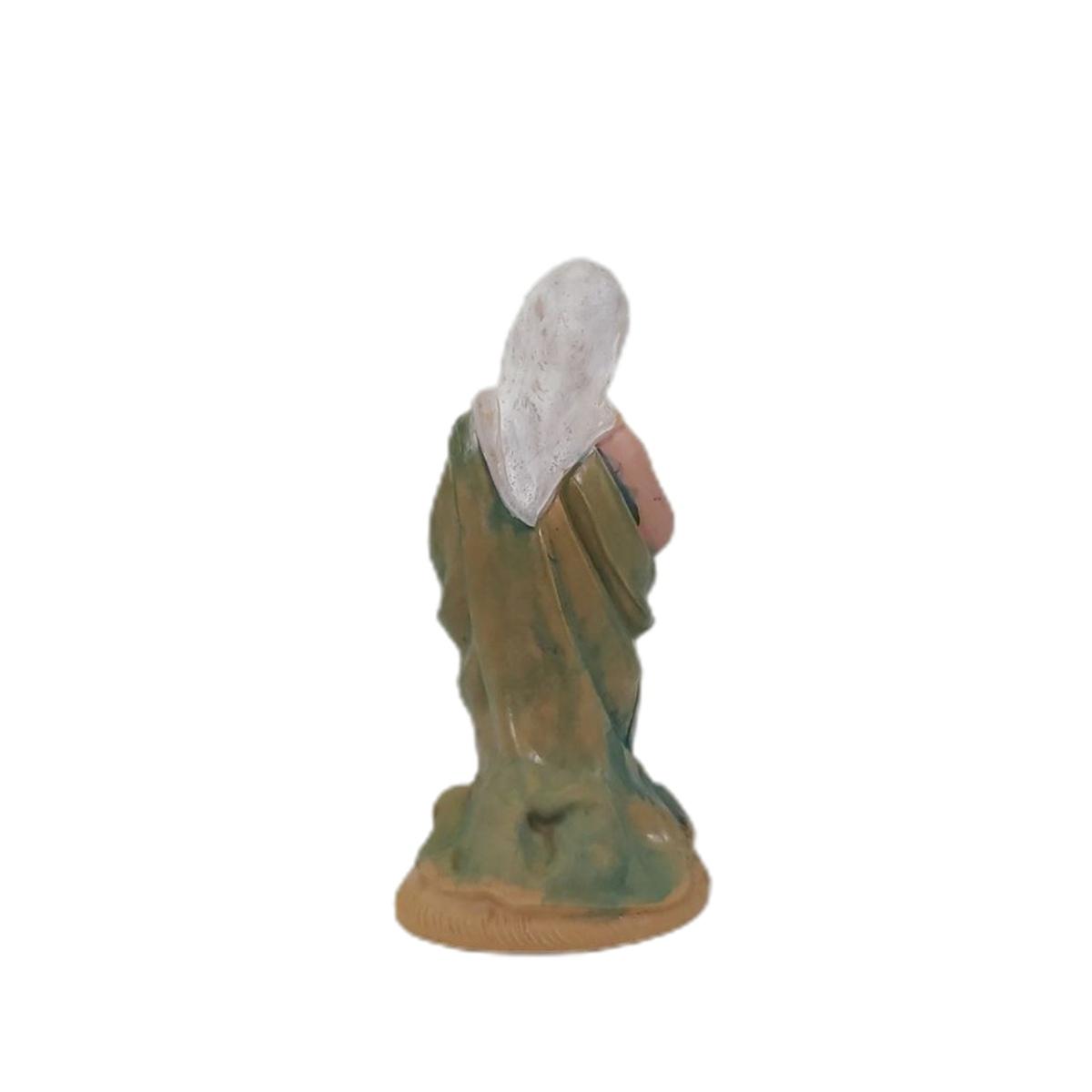 Statua presepe 6 cm madonna in ginocchio