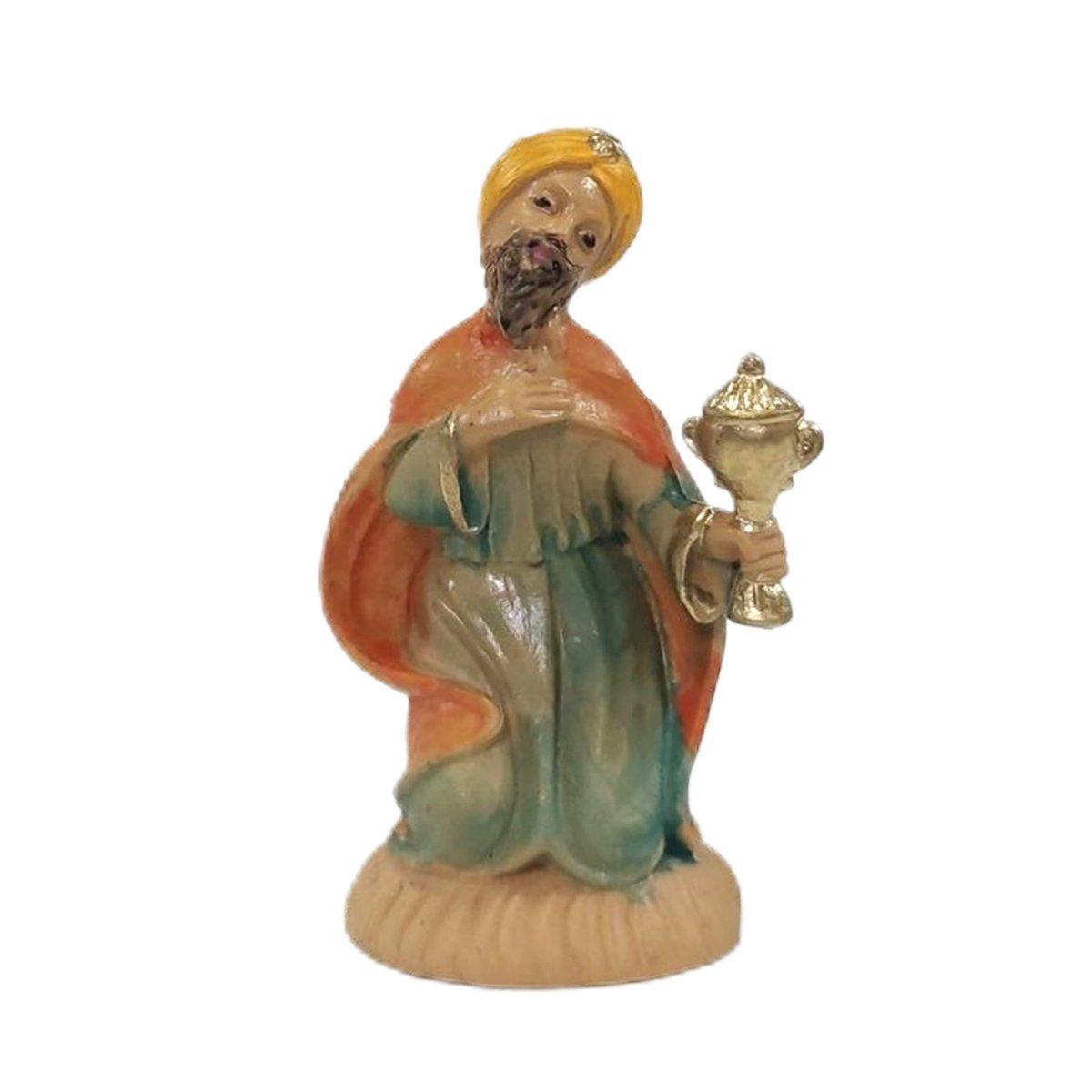 Statua presepe 6 cm re magi gaspare