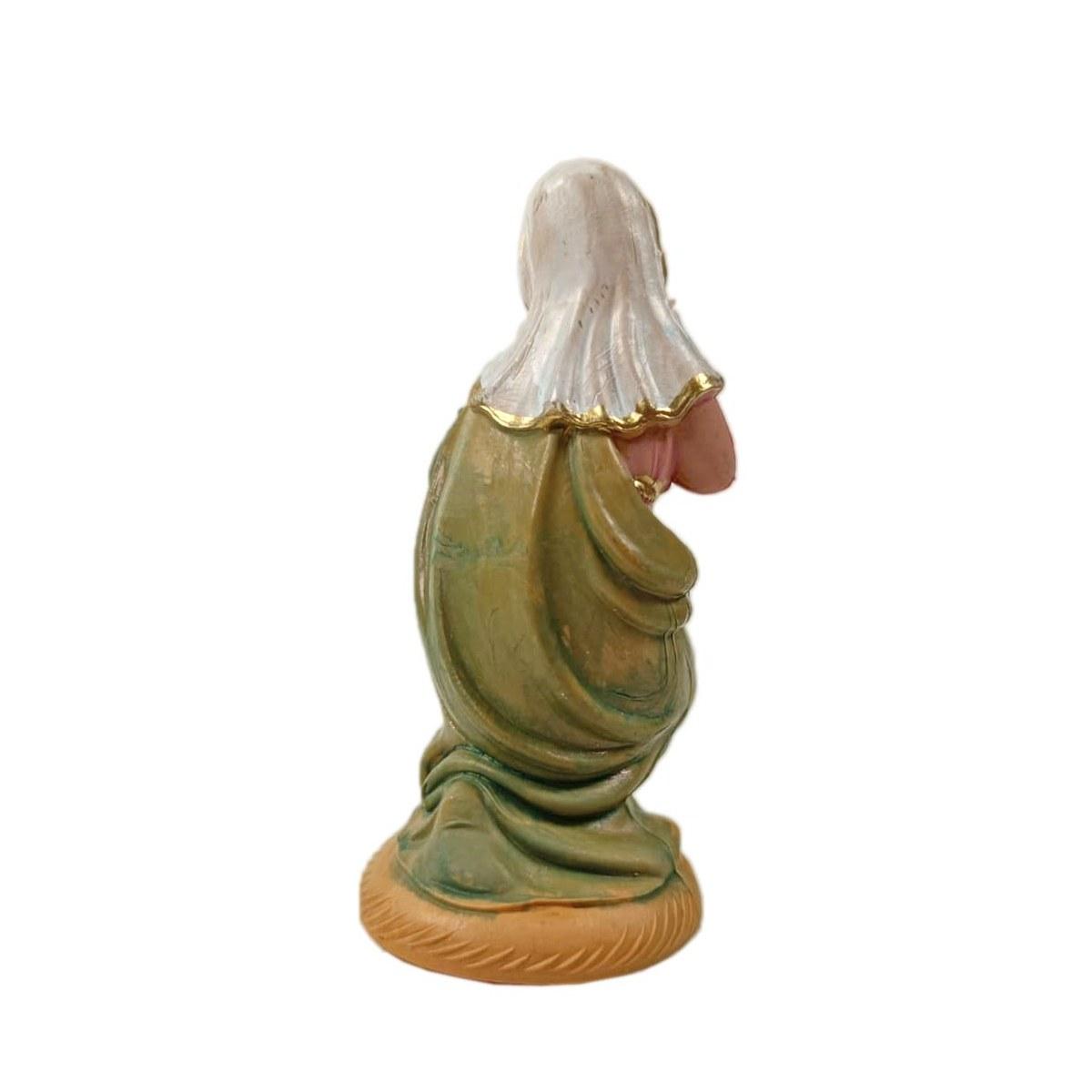 Statua presepe 10 cm madonna in ginocchio