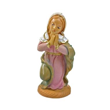 Statua presepe 10 cm madonna in ginocchio