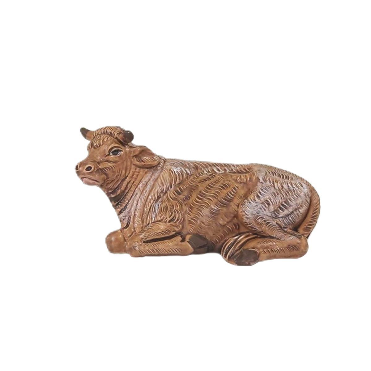 Statua presepe 8 cm bue