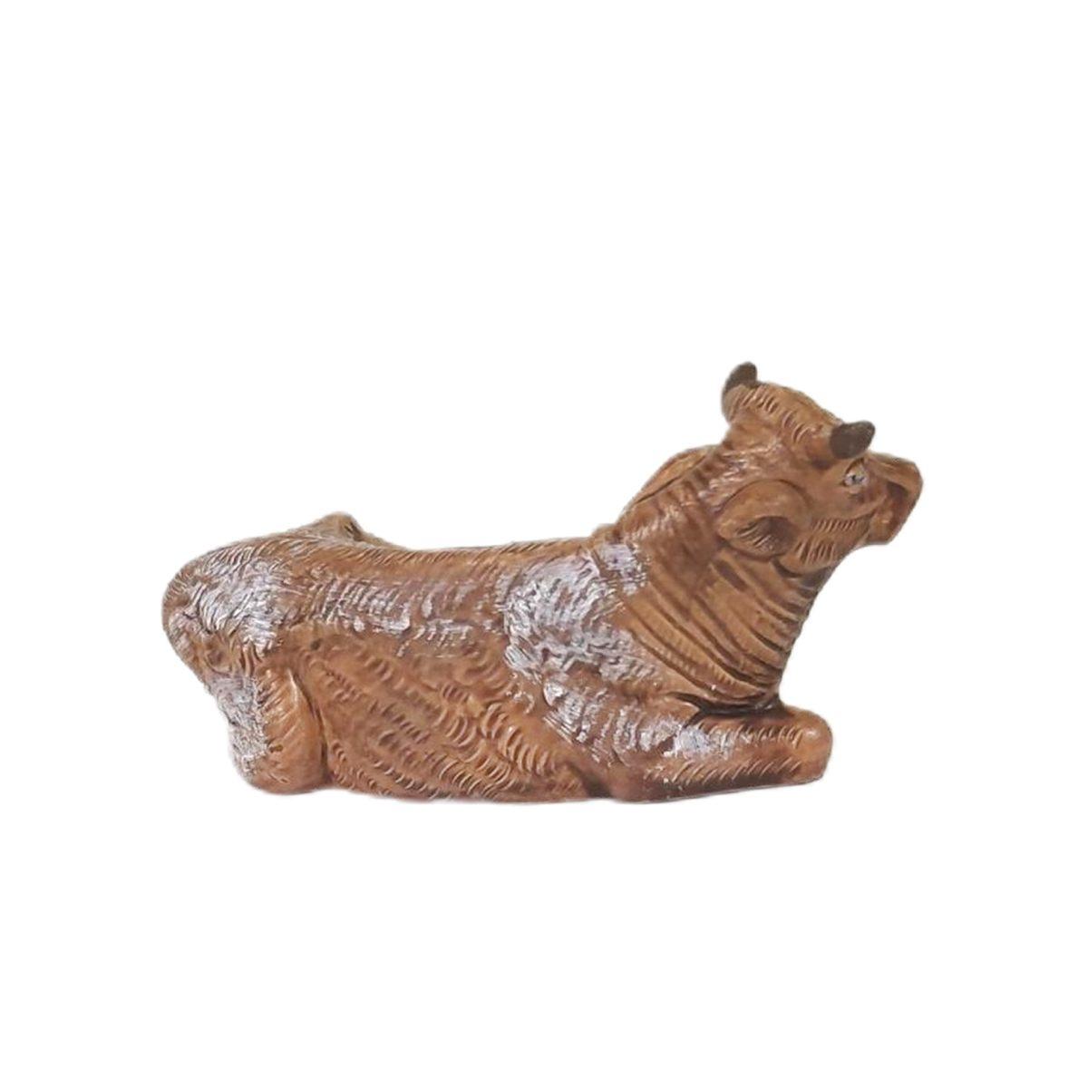 Statua presepe 8 cm bue