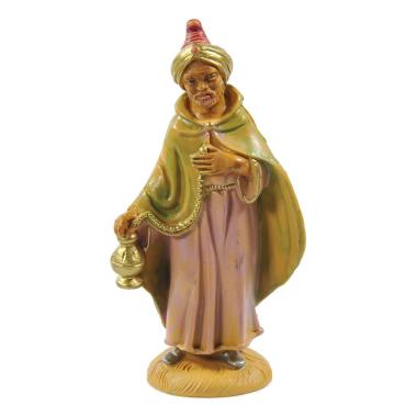 Statua presepe 10 cm re magi baldassarre