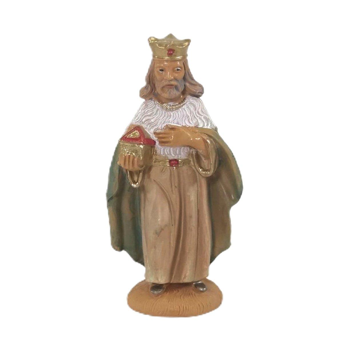Statua presepe 10 cm re magi melchiorre