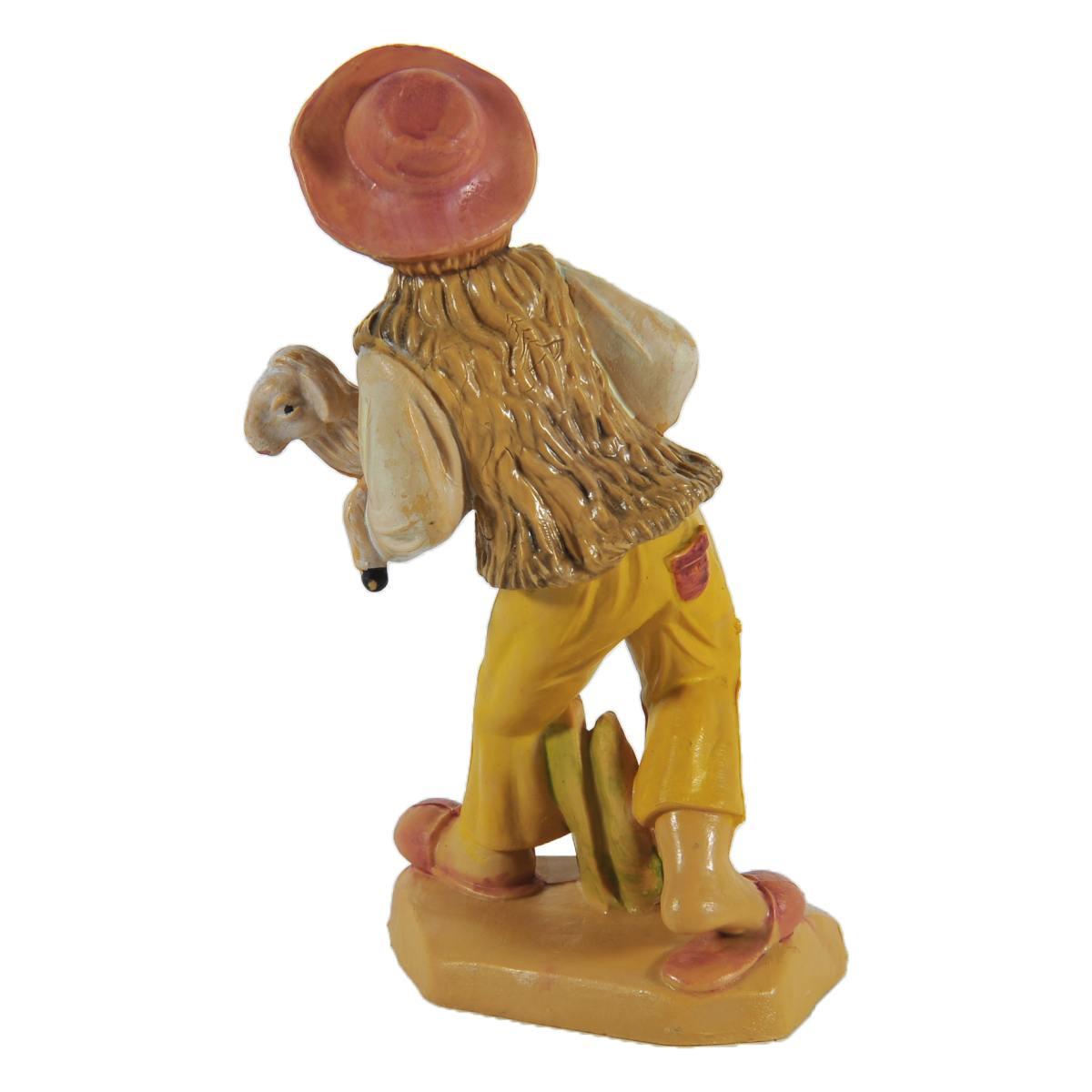 Statua presepe 10 cm pastore pecora