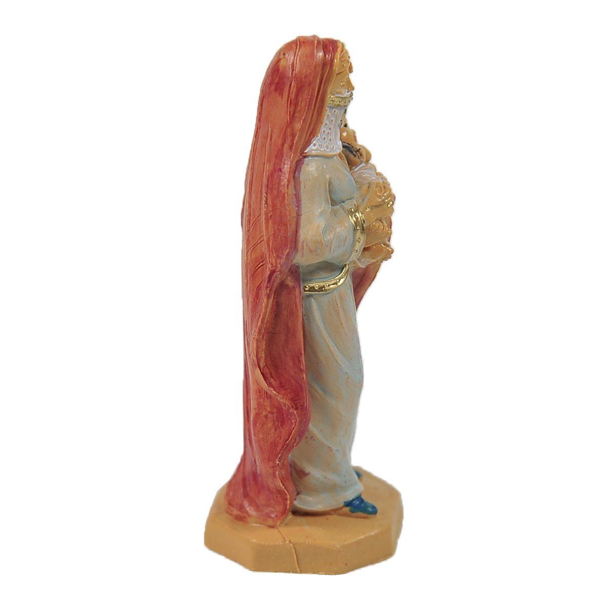 Statua presepe 10 cm donna bambino