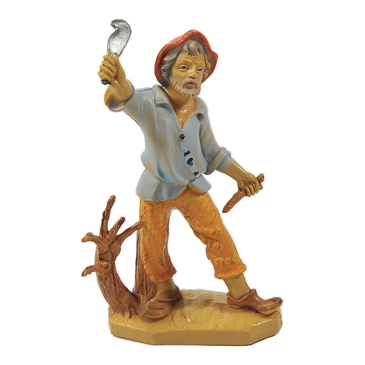 Statua presepe 10 cm taglialegna