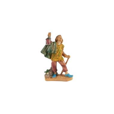 Statua presepe 10 cm uomo lanterna