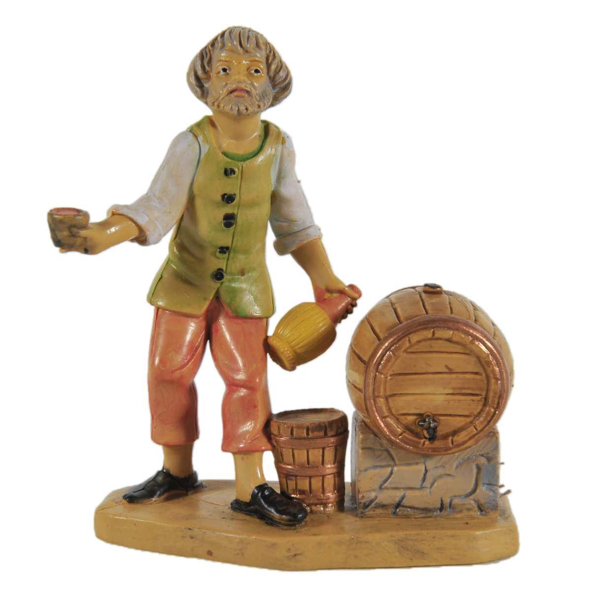 Statua presepe 10 cm oste botte