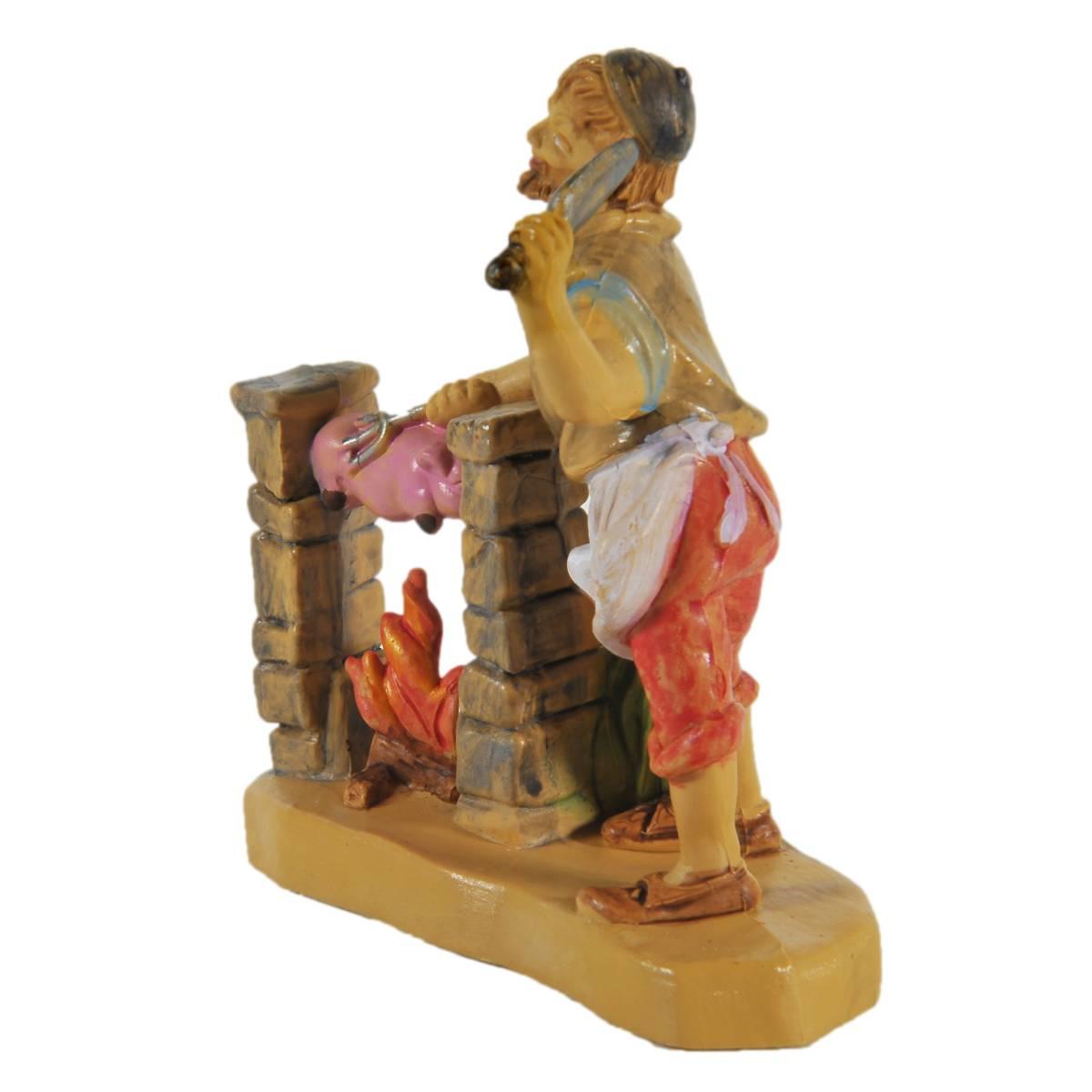 Statua presepe 10 cm macellaio