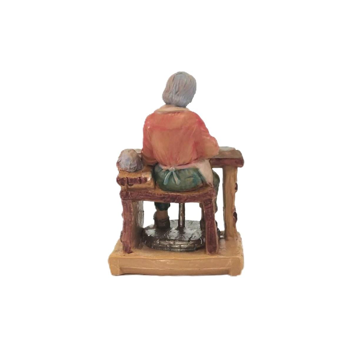 Statua presepe 10 cm vasaio seduto