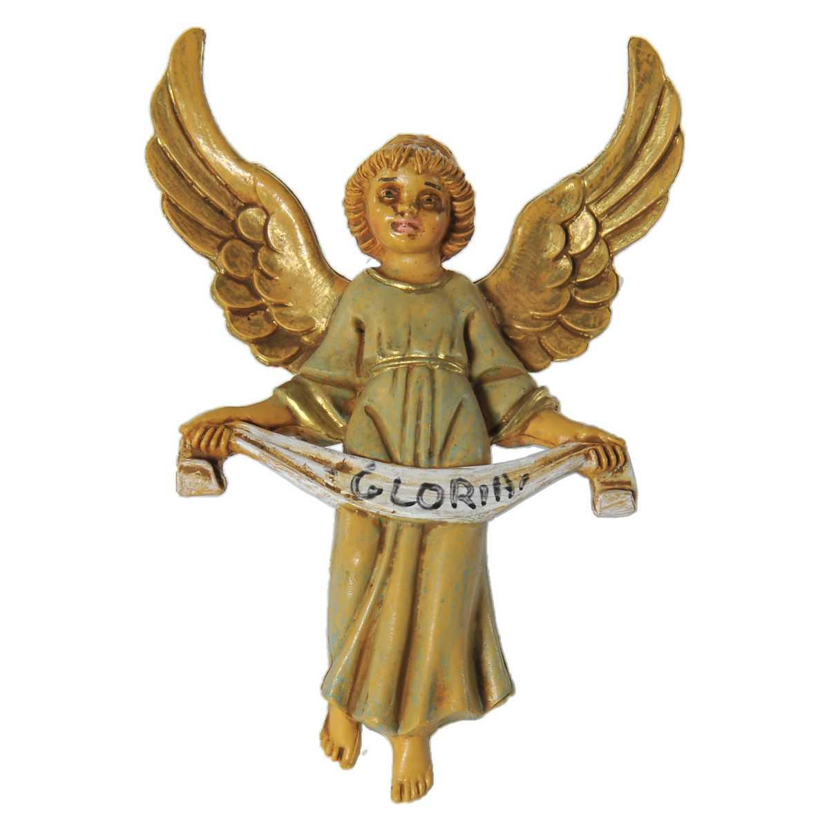 Statua presepe 12 cm angelo da appendere