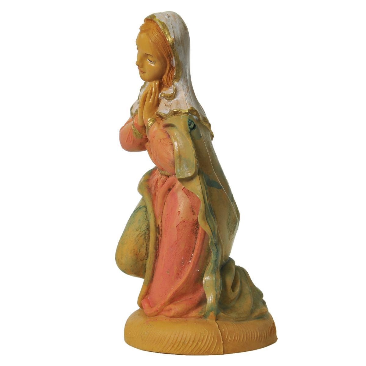 Statua presepe 12 cm madonna in ginocchio