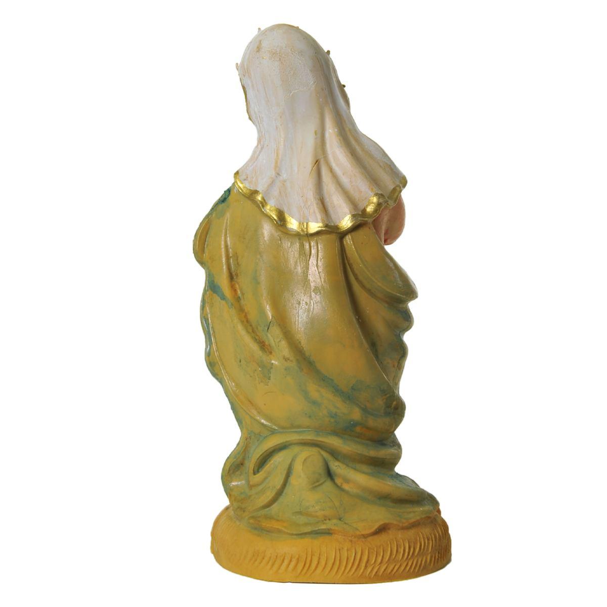 Statua presepe 12 cm madonna in ginocchio