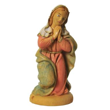 Statua presepe 12 cm madonna in ginocchio
