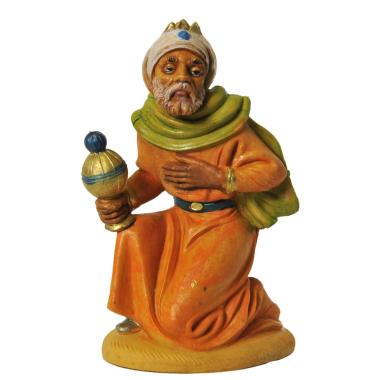 Statua presepe 12 cm re magi gaspare