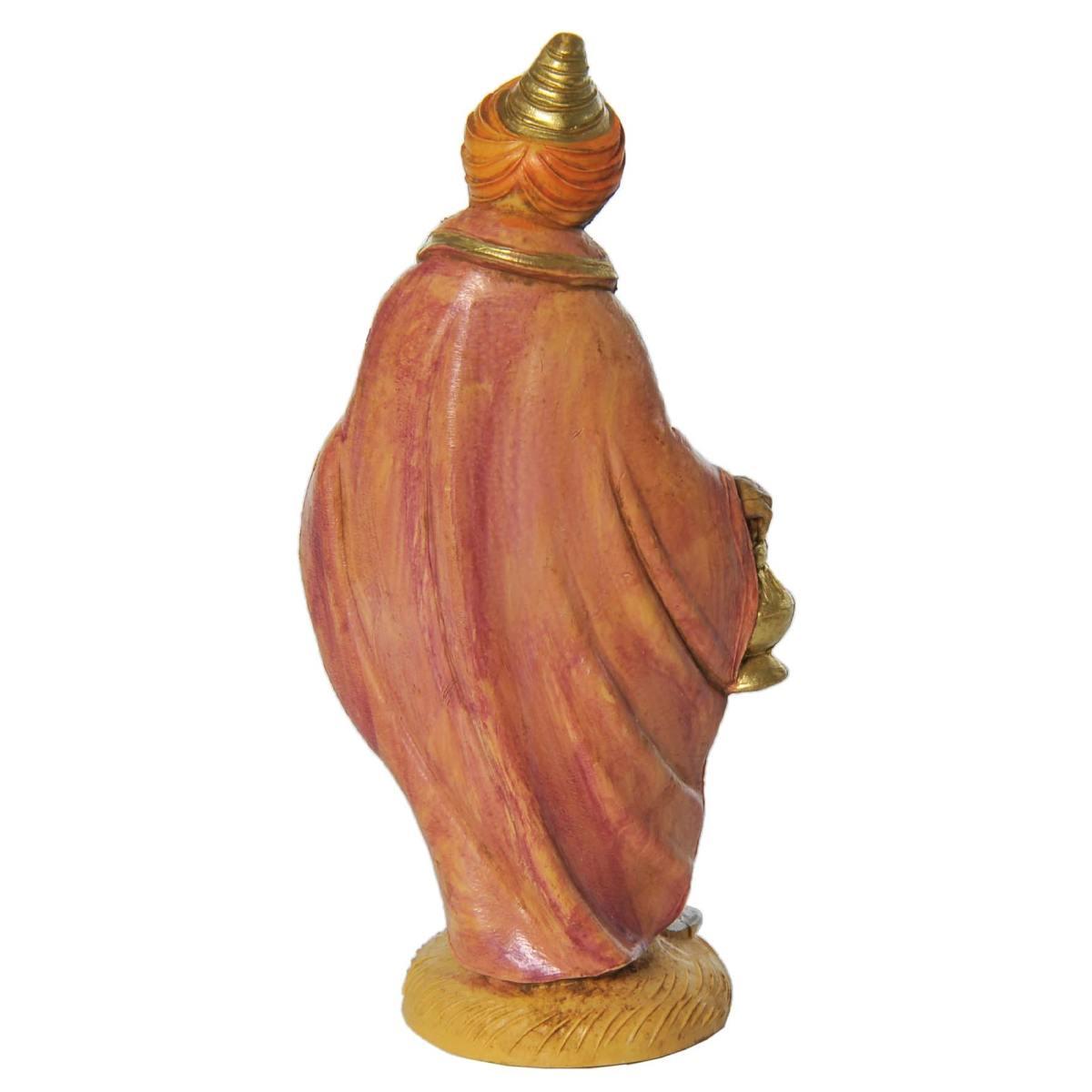 Statua presepe 12 cm re magi baldassarre